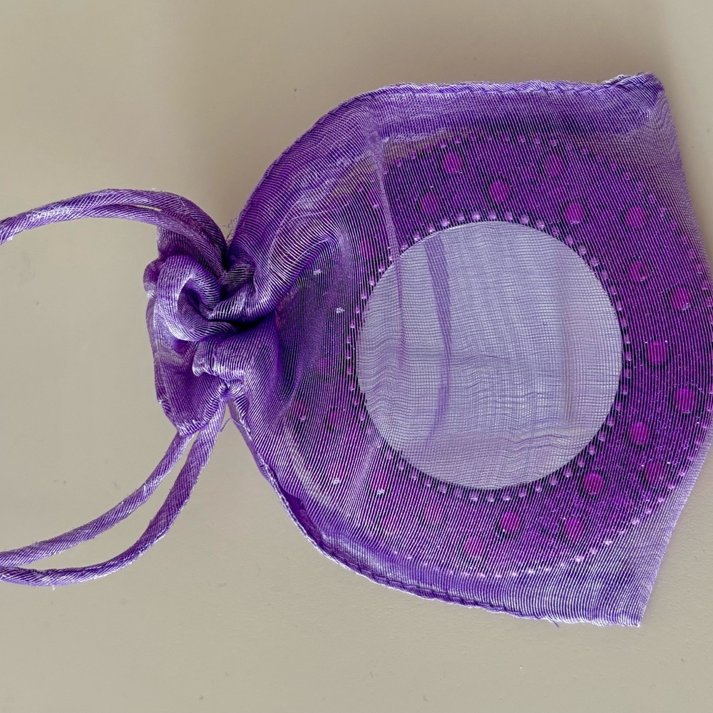 Elegant Purple Jewelry Pouch